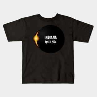 Total Solar Eclipse Indiana 2024 Kids T-Shirt